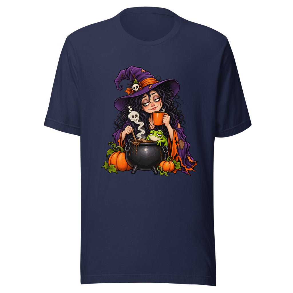 Hexenküche mit Koffein – T-Shirt – großer Frontdruck