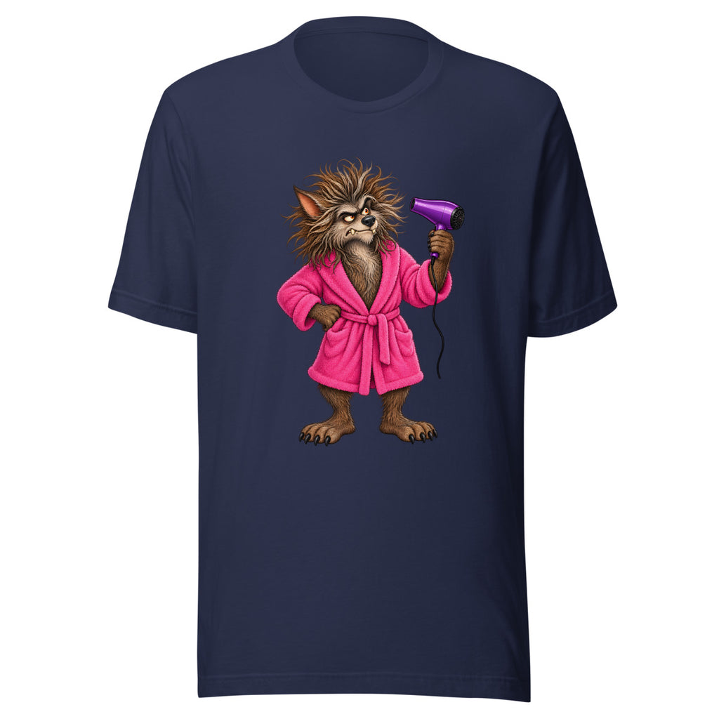 Werwolf am Bad-Hair-Day – T-Shirt – großer Frontdruck