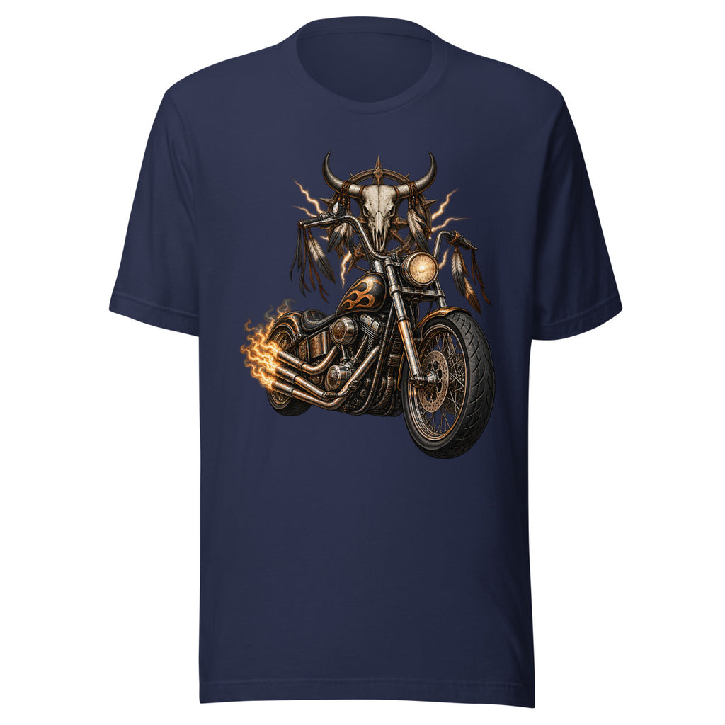 Donner auf zwei Rädern – T-Shirt – großer Frontdruck