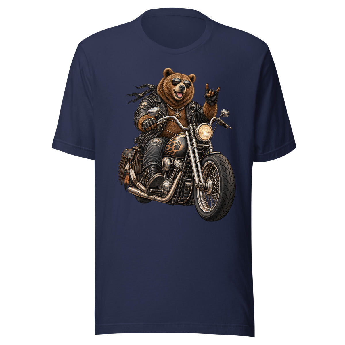 Bär auf Tour – T-Shirt – großer Frontdruck