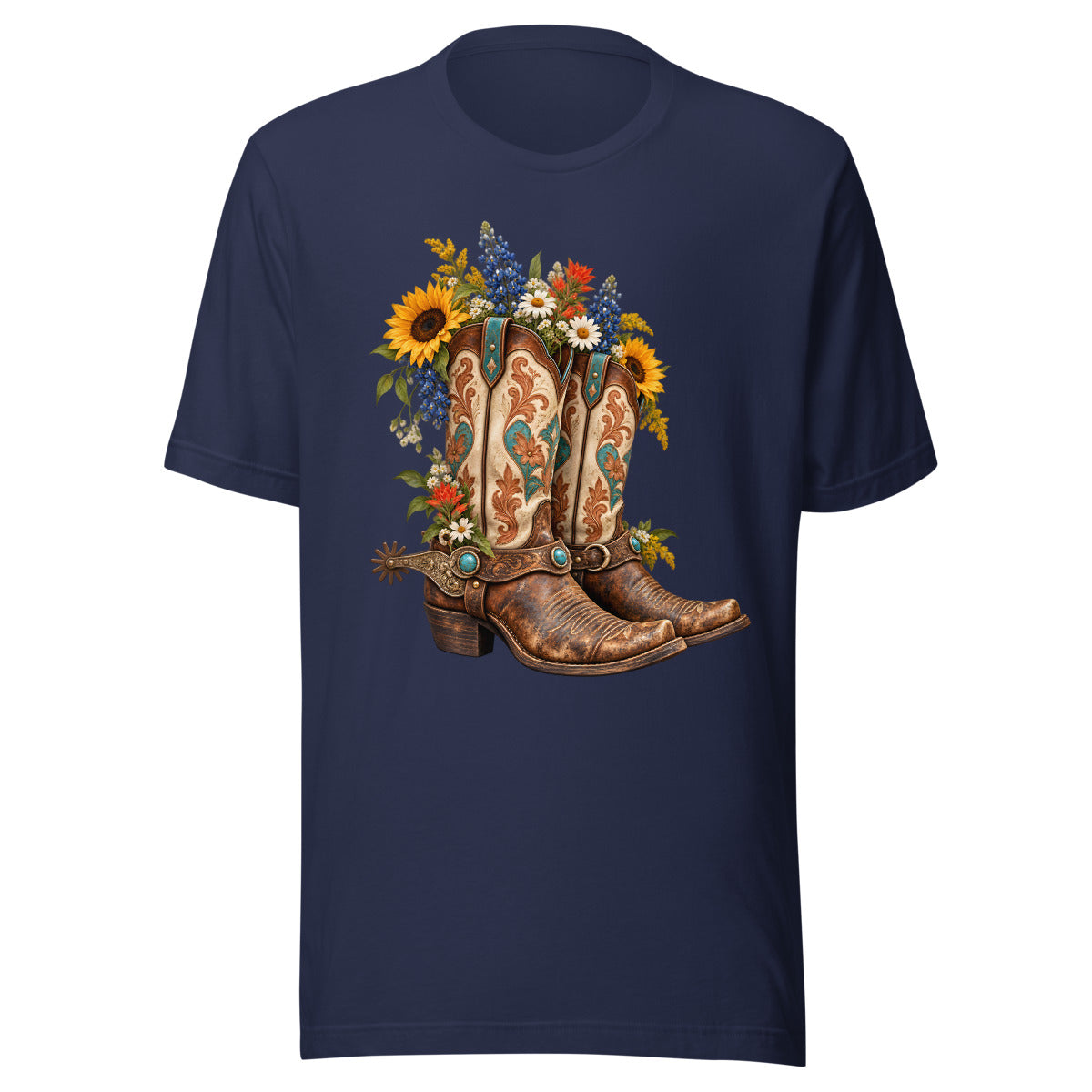 Stiefel mit Geschichte – T-Shirt – großer Frontdruck