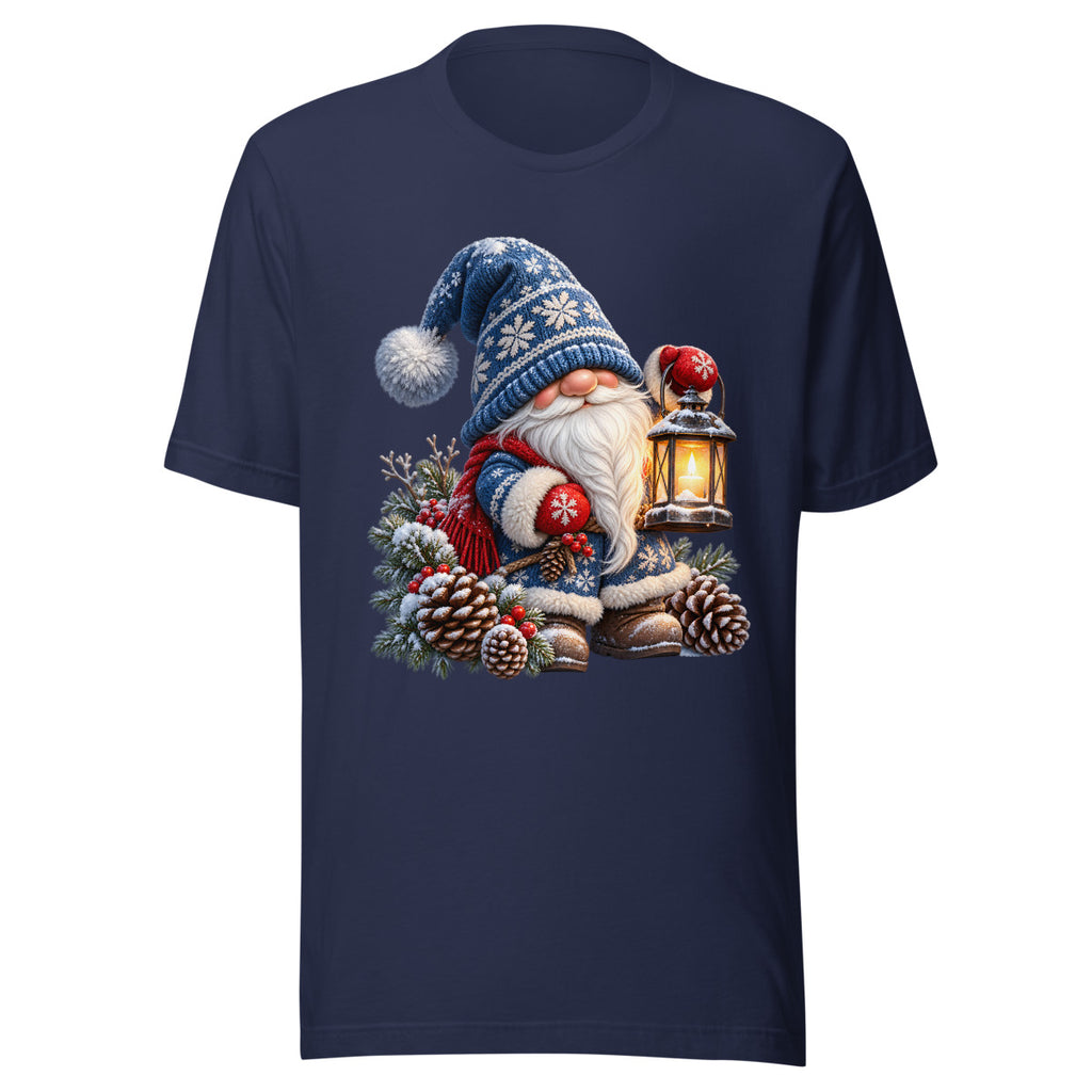 Winterwichtel mit Laterne – T-Shirt – großer Frontdruck