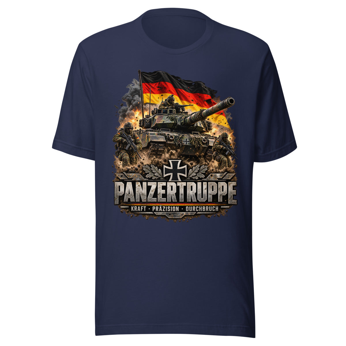 Panzertruppe Deutschland – T-Shirt – großer Frontdruck