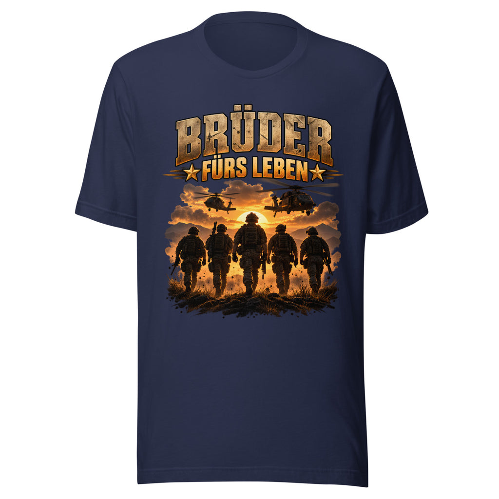 Brüder fürs Leben – T-Shirt – großer Frontdruck