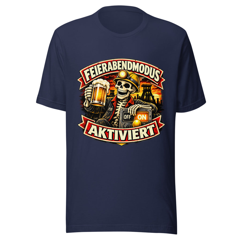 Feierabendmodus aktiviert – T-Shirt – großer Frontdruck
