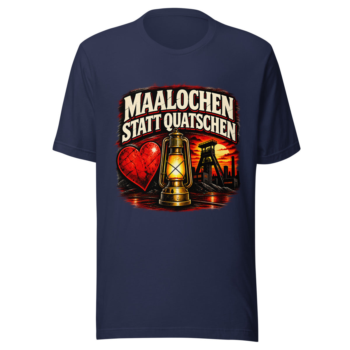 Maalochen statt Quatschen – T-Shirt – großer Frontdruck