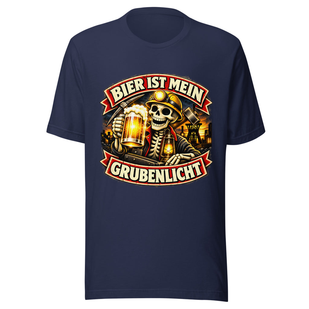 Bier ist mein Grubenlicht – T-Shirt – großer Frontdruck
