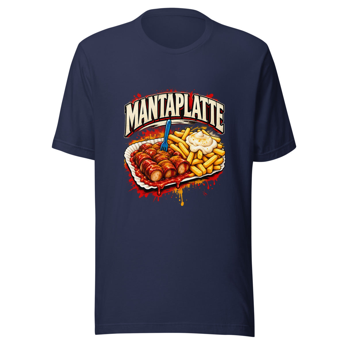 Mantaplatte – T-Shirt – großer Frontdruck