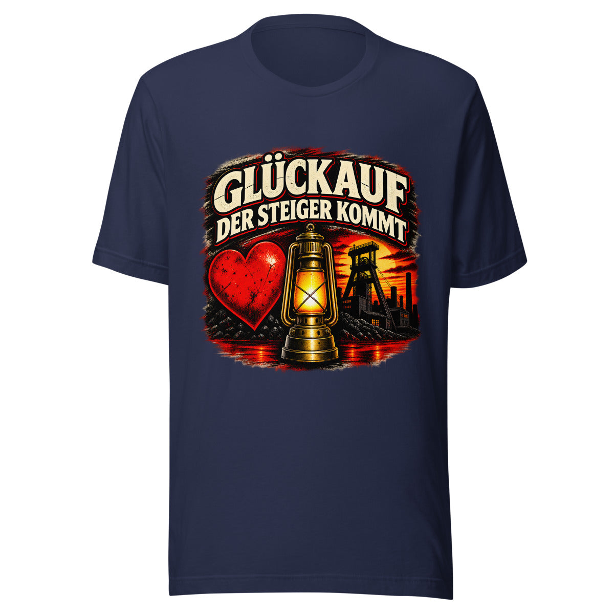 Glückauf - Der Steiger kommt – T-Shirt – großer Frontdruck