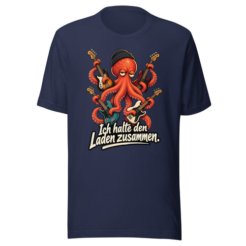 Bass-Krake – T-Shirt – großer Frontdruck