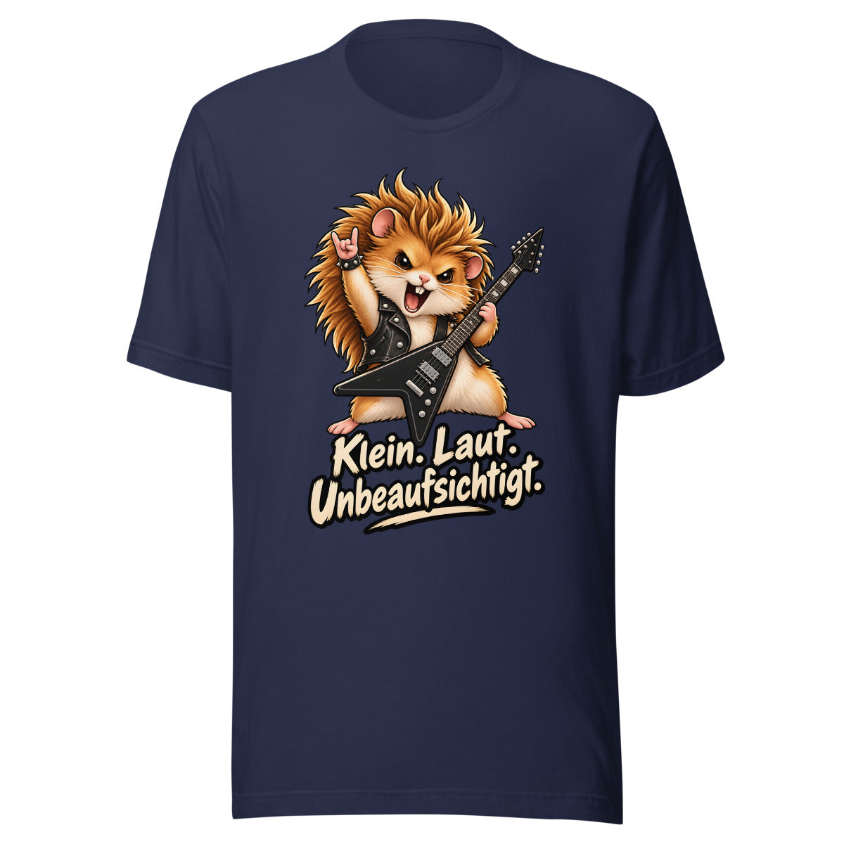 Heavy-Metal-Hamster – T-Shirt – großer Frontdruck