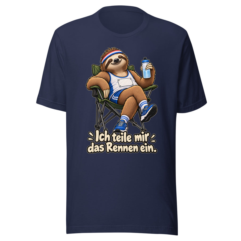 Marathon-Faultier – T-Shirt – großer Frontdruck