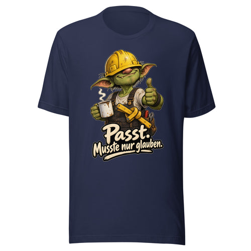Baustellen-Kobold – T-Shirt – großer Frontdruck