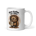 Ohne Kaffee nur Deko - Kaffeetasse, 325 ml - tatsächlicher Printful-Druck