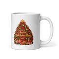 Weihnachtsbaum mit Frohe Weihnachten Schriftzug – 11oz Tasse