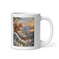 Eichhörnchen im Winterwald – Tasse 11oz