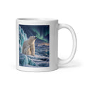 Eisbärfamilie unter Wintersternen – Tasse 11oz