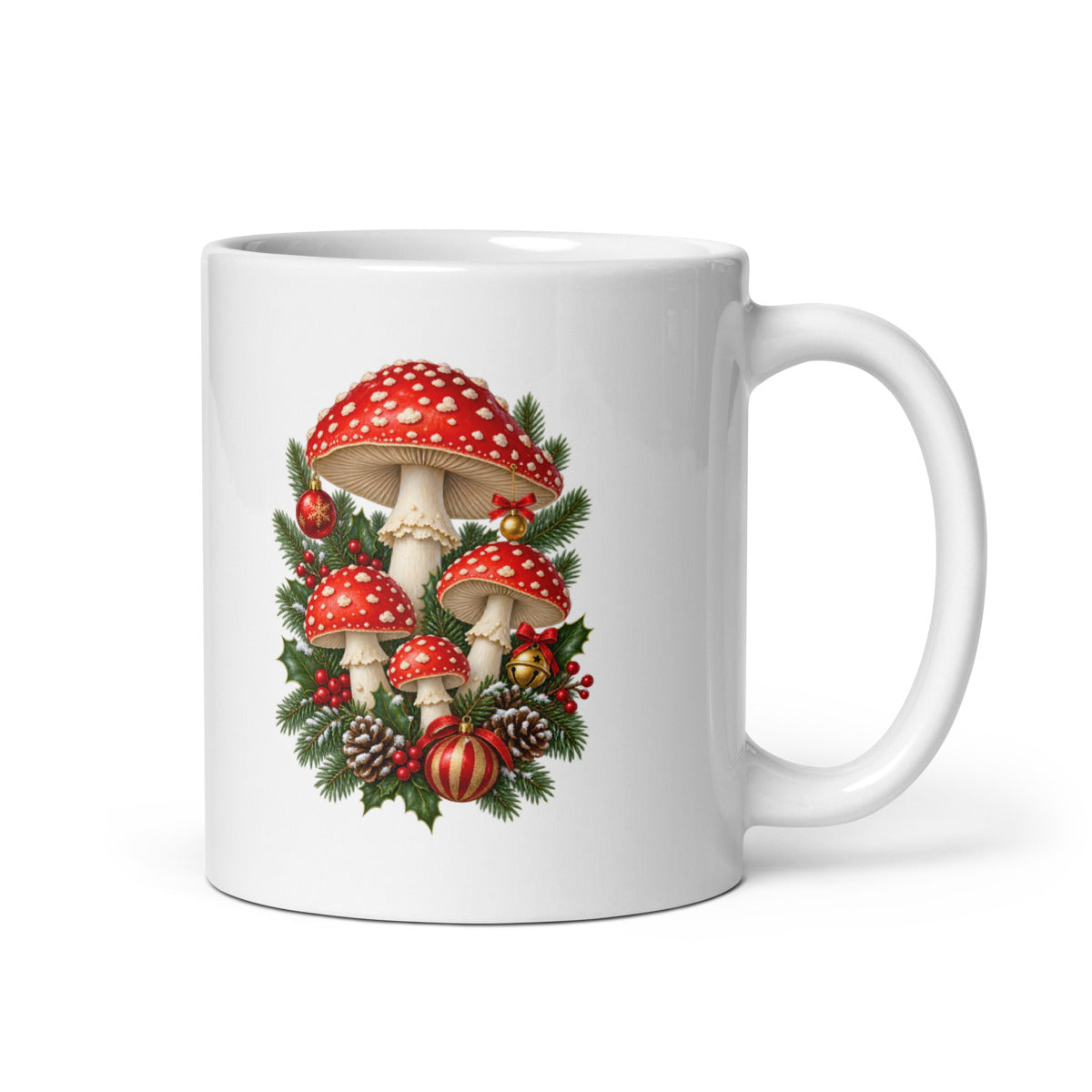 Festlicher Waldpilz – Tasse 11oz