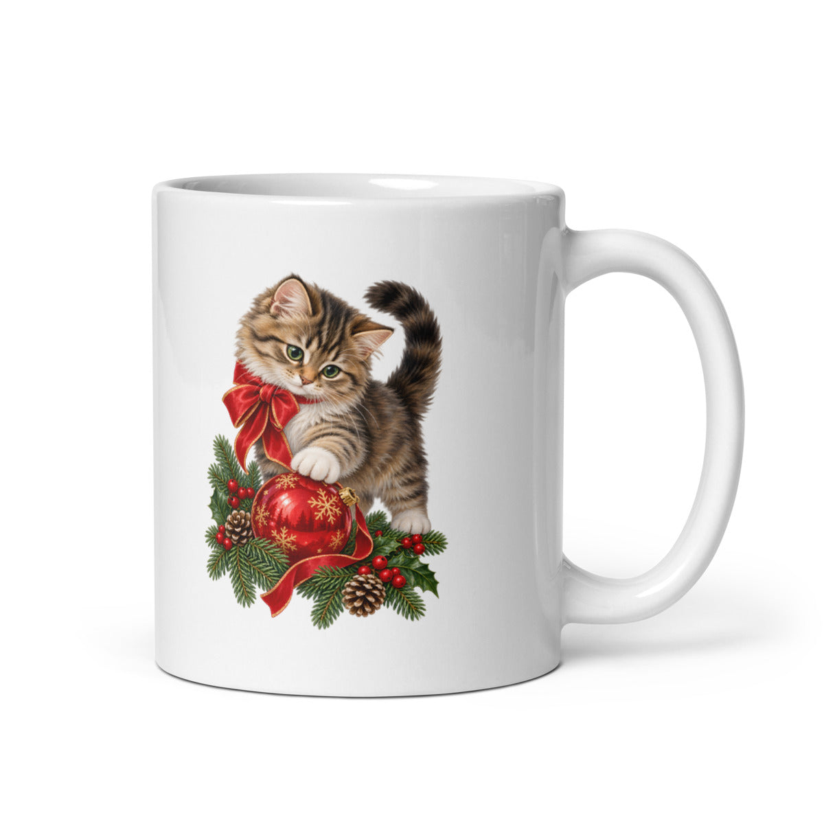 Weihnachtskatze – Tasse 11oz