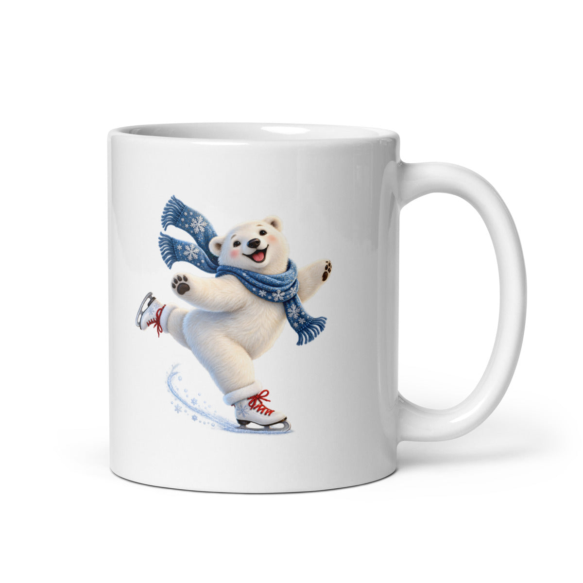 Eisbär auf Schlittschuhen – Tasse 11oz