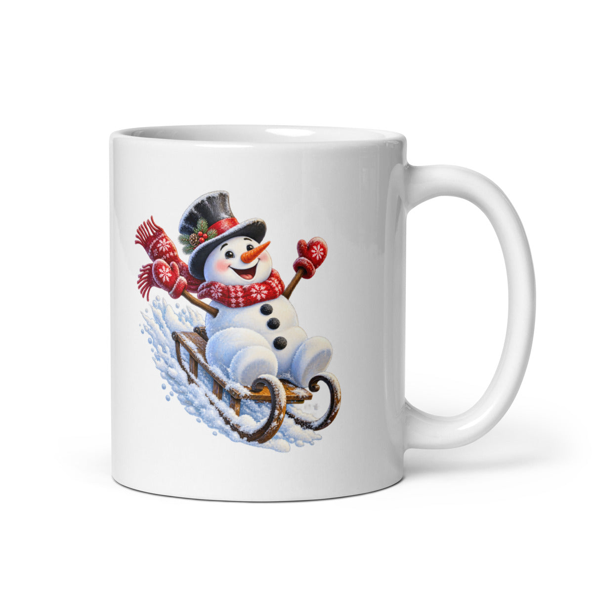 Schneemann auf Abwegen – Tasse 11oz