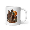 Cowboy im Abendrot – Tasse 11oz