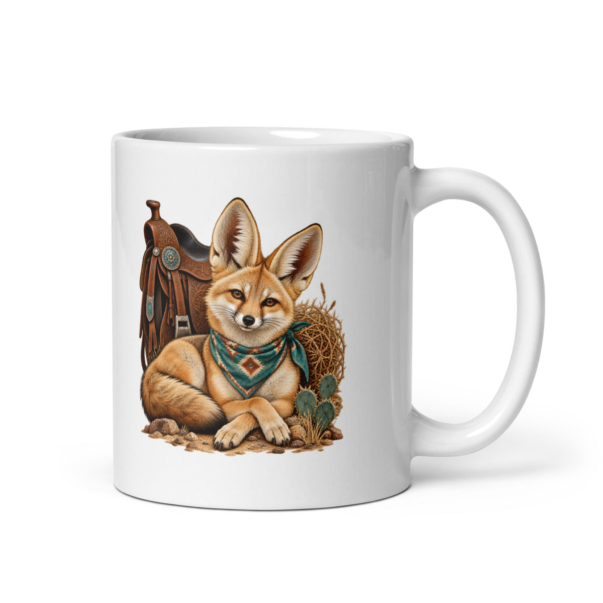 Wüstenfuchs auf Reise – Tasse 11oz