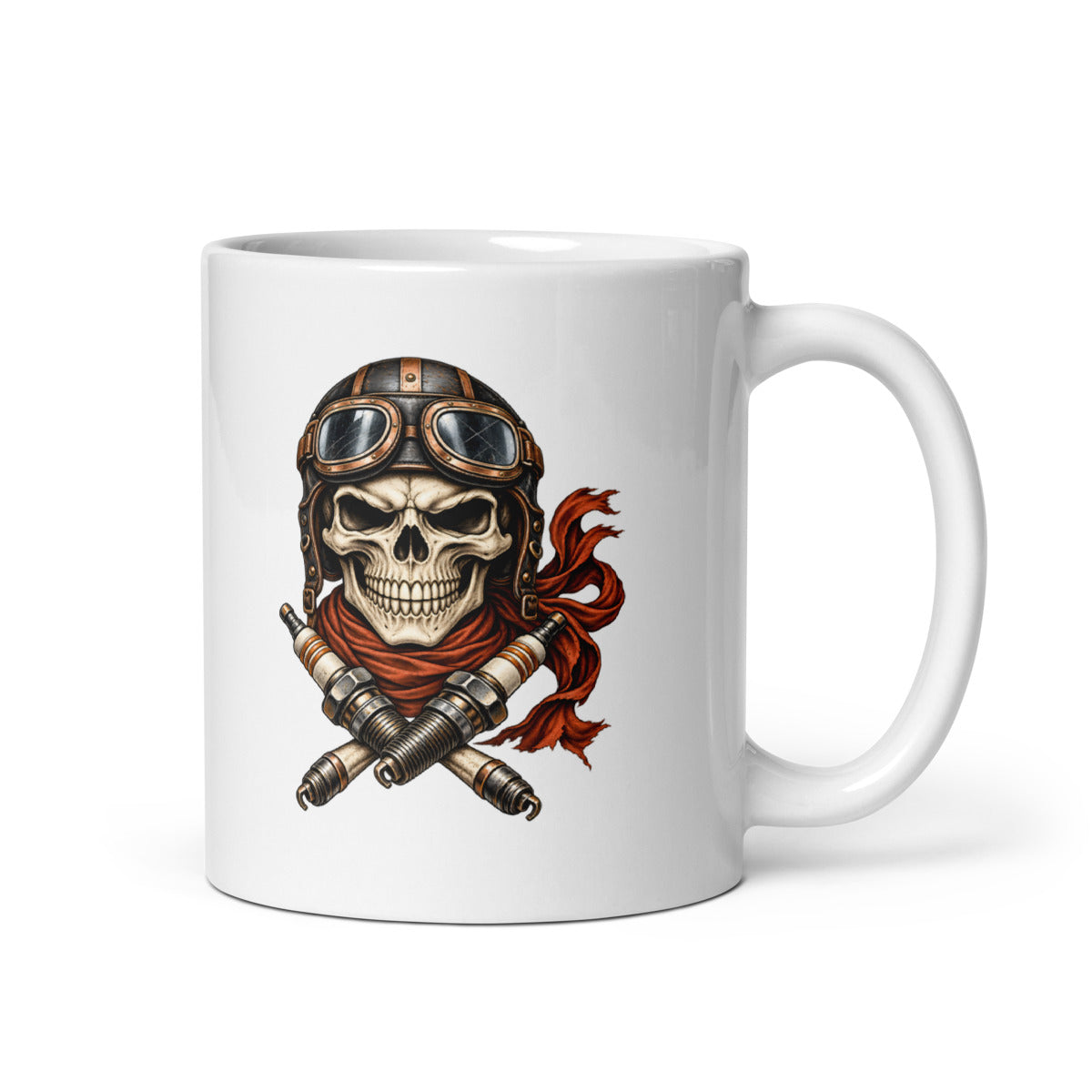 Totenkopf im Gegenwind – Tasse 11oz