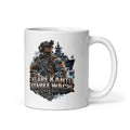 Marine Soldat mit Kriegsschiff – Tasse 11oz