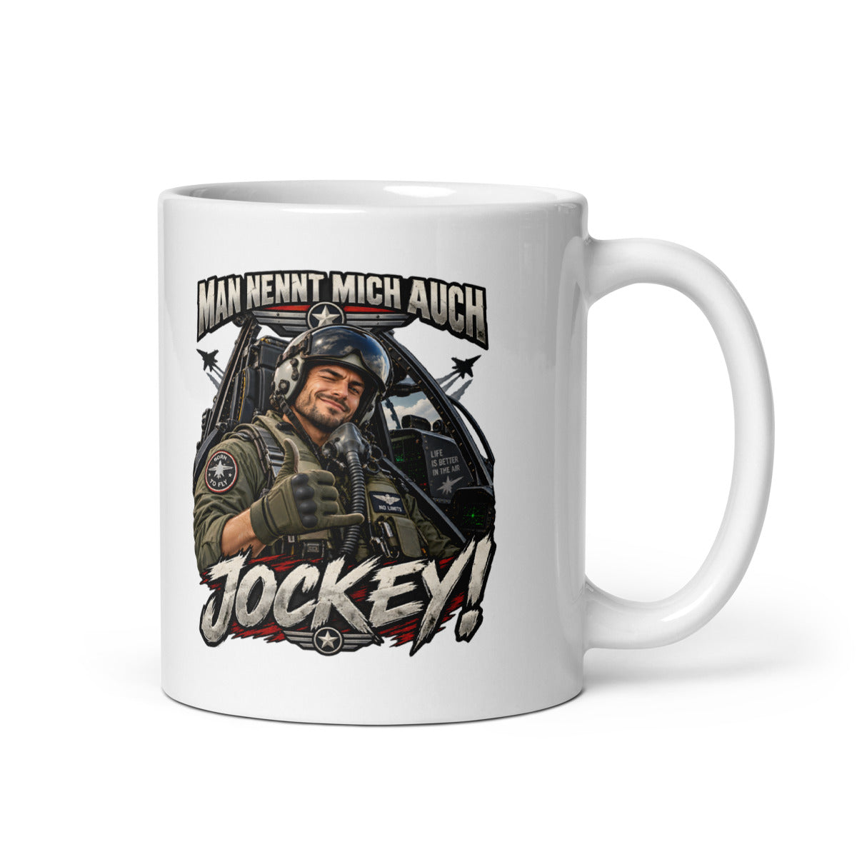 Man nennt mich auch Jockey! – Tasse 11oz