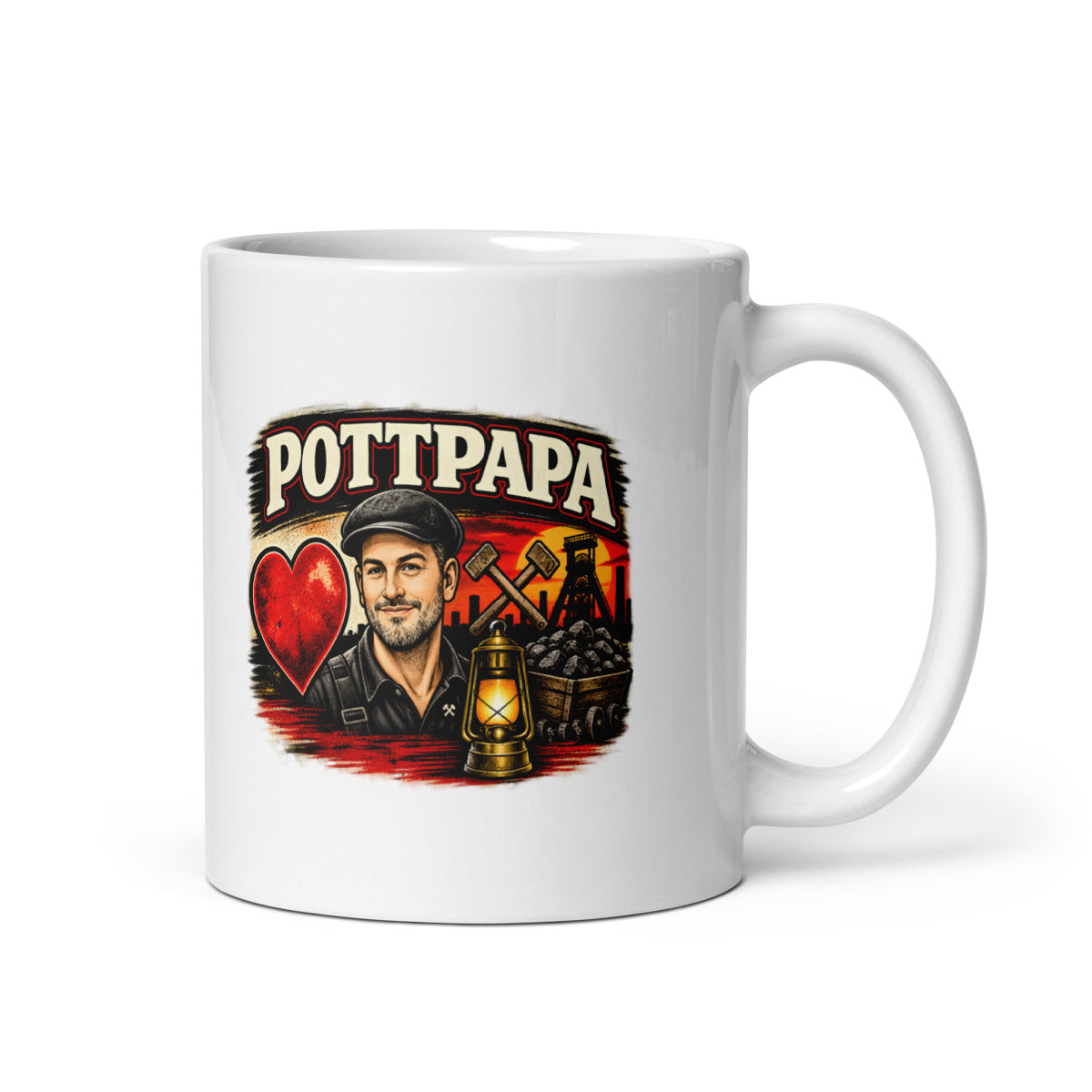 Pottpapa Bergmanns-Porträt – Tasse 11oz