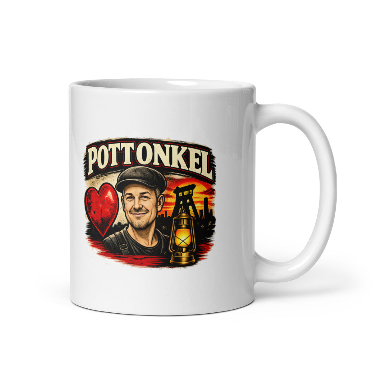 Pottonkel mit Bergmannsmotiv – Tasse 11oz
