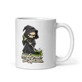 Sensenmann bei der Rasenpflege – Tasse 11oz