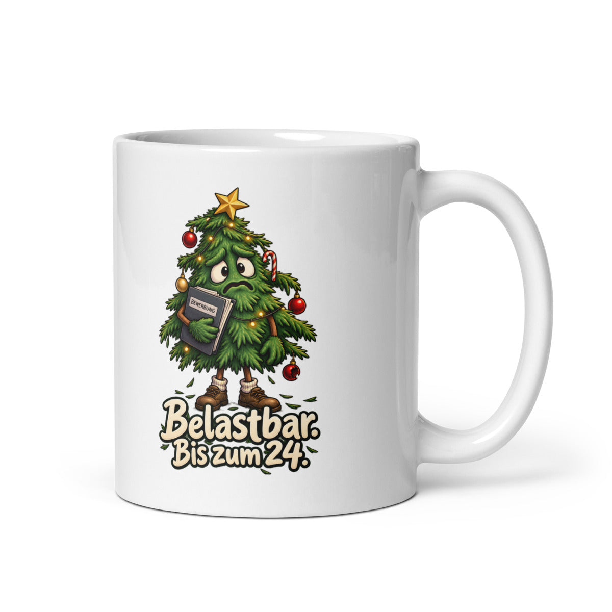 Weihnachtsbaum auf Jobsuche – Tasse 11oz