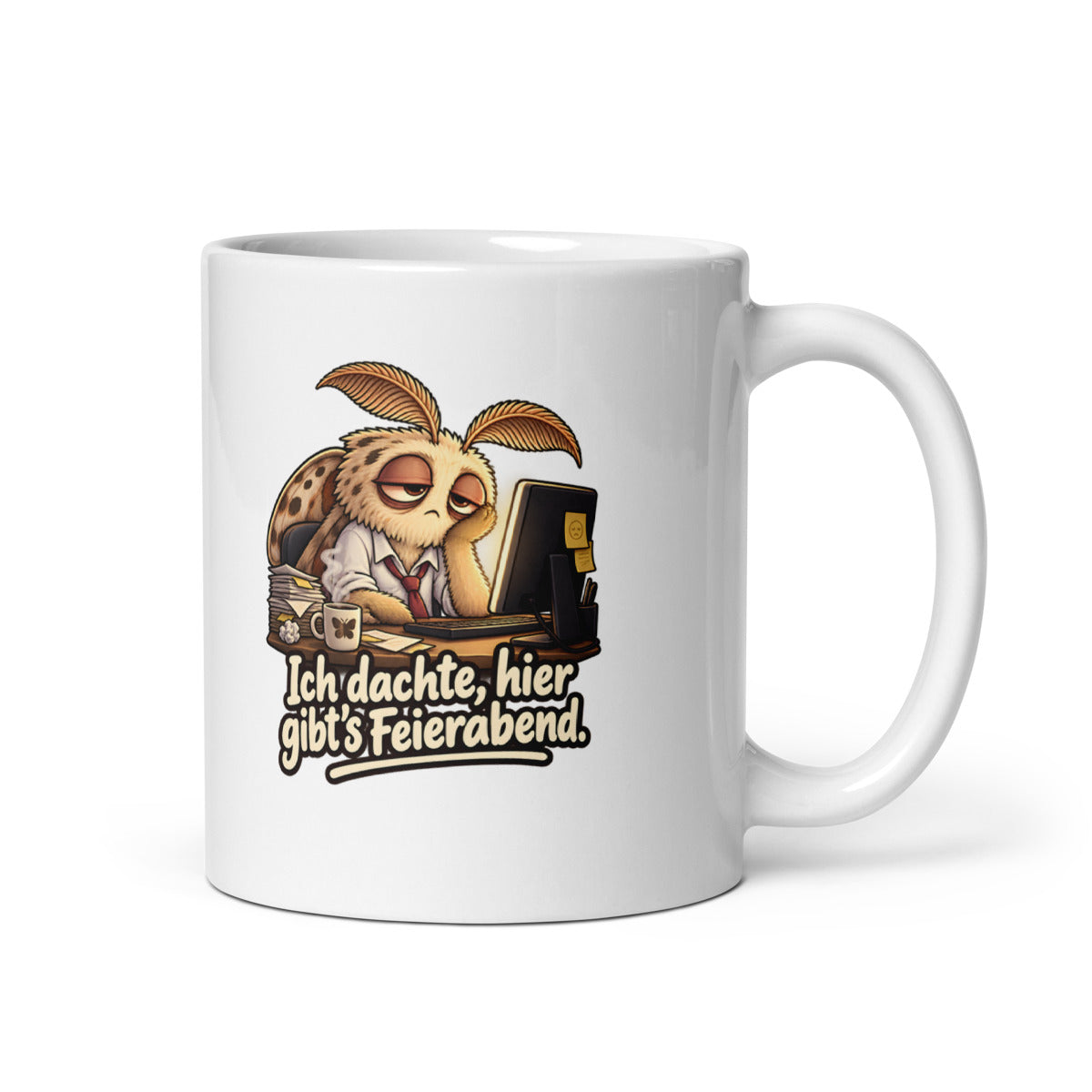 Überstunden-Motte – Tasse 11oz