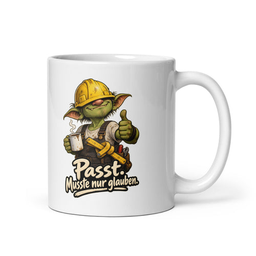 Baustellen-Kobold – Tasse 11oz