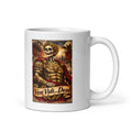 Römischer Skelett-Kaiser mit Lorbeerkranz – Tasse 11oz