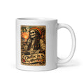 Skelett mit Rasta-Mütze am Strand – Tasse 11oz
