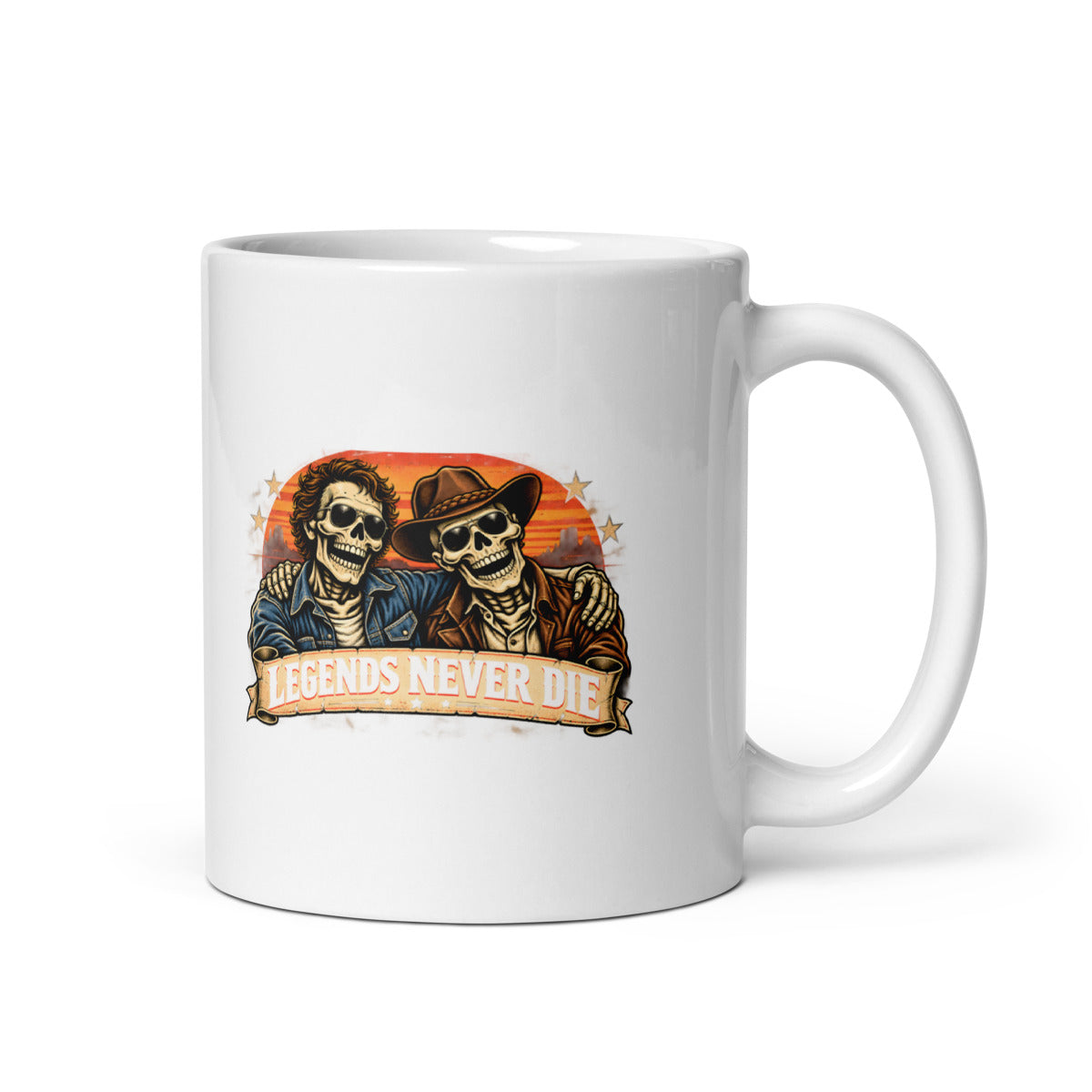 Legends Never Die - Skelettfreunde – Tasse 11oz